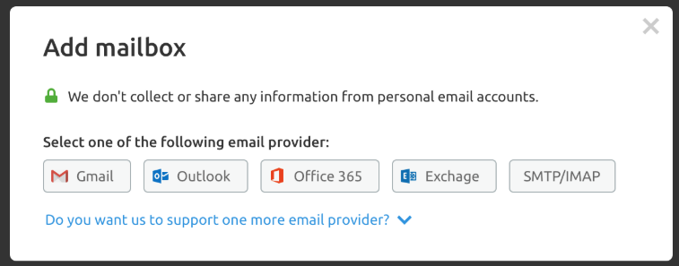 После того, как ваша электронная почта будет подключена, ваш Проект сможет отправлять и получать электронные письма, отправлять последующие сообщения и отслеживать ответы